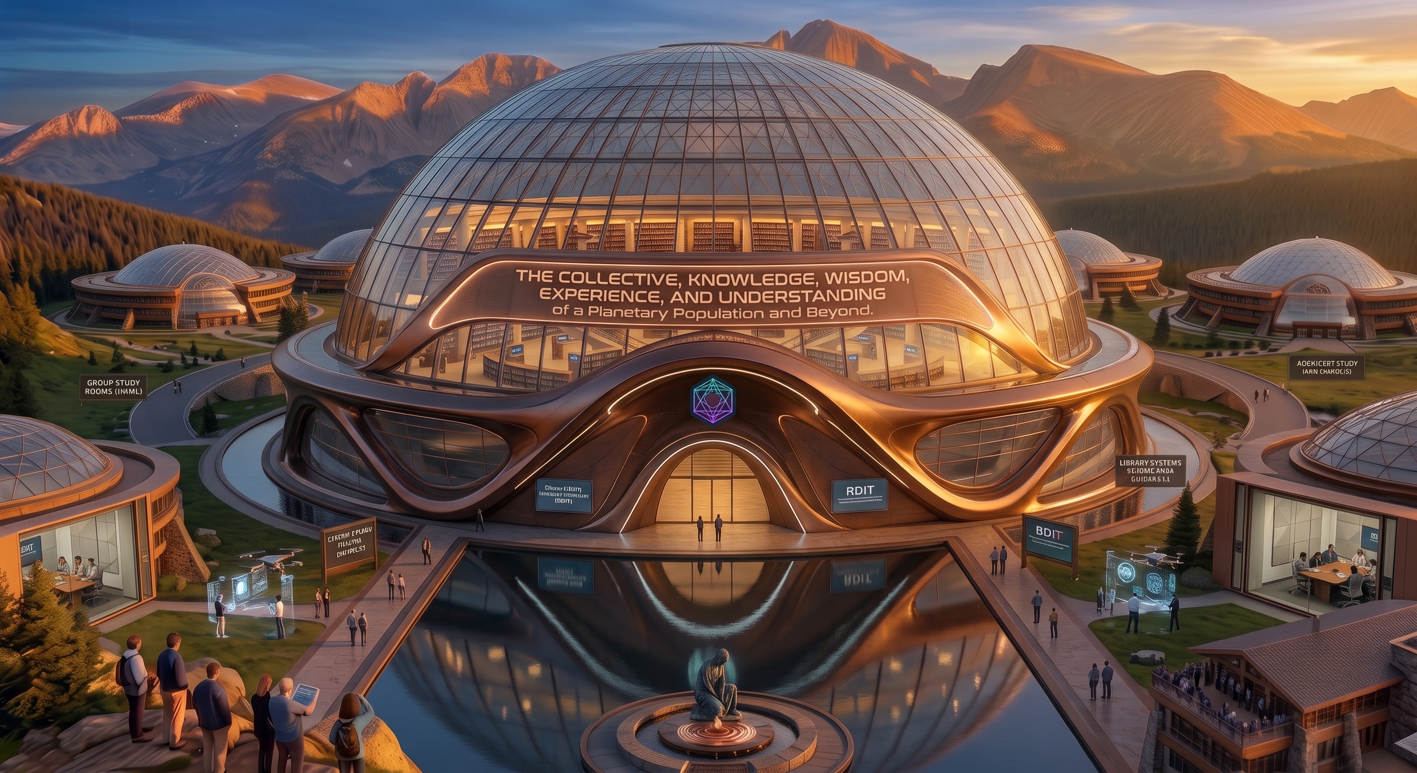 The Library of Neoscience Geodesic Campus